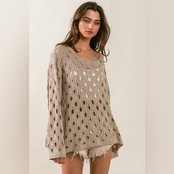 Hollow Out Knit Top - Picture 4 of 5